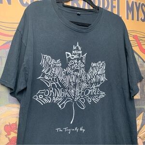 Tragically Hip Man Machine Poem Vtg Official Band Merch Black Graphic T-Shirt